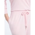 thumbnail image 4 of Joyspun Women's French Terry Long Sleeve Sleep Top and Joggers Lounge Set, 2-Piece, Sizes XS-3X, 4 of 5