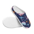thumbnail image 3 of Lsque Dinosaur Pattern Womens Comfort Cotton on Scuff With Memory Foam and Anti-skid Sole Slipper-39/40, 3 of 7