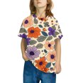 thumbnail image 2 of Virmaxy (3-10 Years) Boys Girls Cute Printed T-shirt Toddler Casual Short Sleeve Round Neck Cotton Top Summer Loose Casual Trend Pullover Shirt Multicolor-25 110, 2 of 4