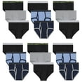 thumbnail image 4 of BILLIONHATS 24 Pack Boys Cotton Underwear Briefs, Assorted Colors Underpants for Children, Bulk Brief Wholesale Donation Homeless Charity Packs (Medium), 4 of 9