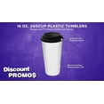 thumbnail image 3 of 16 oz. 2GoCup Plastic Tumblers - 10 pack - Black, 3 of 5