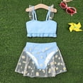 thumbnail image 2 of Gerichy Toddler Girl Swimsuit,Girls Bathing Suit Toddler Baby Kids Little Girls Ruffles Floral Two Piece Swimsuit Bathing Suit Beach Wear Swimwear Bikini Set, 2 of 7