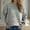 Gray, variant on Women's Fall Winter Sweaters Long Sleeve Round Neck Pullover Knit Top in Mauve Loose Fit Casual Warm Wear