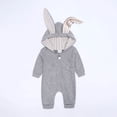 thumbnail image 2 of Fesfesfes Infant Baby Bodysuit Boys Girls Cartoon Rabbit Ears Hooded Romper Jumpsuit Outfits, 2 of 9