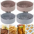 thumbnail image 1 of Muyoka Cesta de silicona para freidora después de alimentos Freidoras de aire seguras Accesorios para horno 440 grados Fahrenheit Bandeja para hornear de silicona resistente a altas temperaturas Muyoka Hogar, 1 of 7
