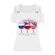 thumbnail image 3 of Tops de Hombro Frío para las Mujeres Día de la Independencia Impreso Fuera Del Hombro Blusa con Cuello en V, Fuera Del Hombro de las Mujeres, 3 of 4