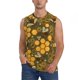 thumbnail image 1 of Balery Bees and Honeycombs Camisetas sin mangas para hombre, absorbe la humedad y protege contra el mal olor.-3X-Large, 1 of 7