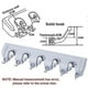 thumbnail image 4 of Soporte para trapeador y escoba de pared Soporte para escoba resistente de pared, 4 of 5
