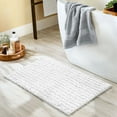 Soft Chenille Bath Mat Bathroom Rug,Non Slip Absorbent Shower Mats