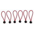 thumbnail image 2 of 6pcs Premium Pelota Cuerdas de Bungee Lona Dosel Cable de Choque con Tratamiento Rojo 6 pulgadas shamjiam Bungee de pelota, 2 of 9