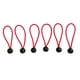 thumbnail image 2 of 2x Pelota de Goma Elástica 4/5/6/8/9 Pulgadas (13/15/20/23 Cm) Cordones Elásticos Negros de Resistentes Resistente a UV shamjiam Bungee de pelota, 2 of 9