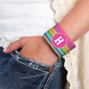 Personalized Rainbow Stripes Cuff Bracelet
