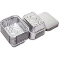 thumbnail image 2 of Elite Selection 1lb Aluminum Foil Pans - Reusable and Disposable Foil Pans - Stackable Foil Pans with Board Lids - Oven & Freezer Safe - 50 Piece Set (1LB Board Lids)\u2026, 2 of 5