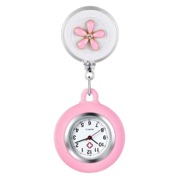 Reloj retráctil de enfermera, reloj de bolsillo, reloj de pulsera para enfermera, reloj médico para viajes, estación de enfermera, uso doméstico, sala Estilo C