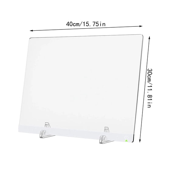 Led Drawing Board, Rechargeable Light Up Acrylic Drawing Board - Diy Erasable Acrylic Writing Board for Birthdays, Festivals & School, Home 40*30 Cm/15.75*11.81 In （1Pc)