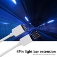 thumbnail image 3 of fankhu 4Pin Extension Cable RGB 5050 3528 LED Strip Light Connector Wire (5m), 3 of 7