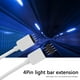 thumbnail image 2 of línea de conexión Cable de extensión de 4 pines Cable conector RGB para tira de luz LED 5050 3528 Hugtrwg Para estrenar, 2 of 7