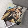thumbnail image 7 of nygtbtfer Horse Throw Pillow Cover Vivid Pillow Case Decorative Linen Square Cushion for Home Couch Bed White, 7 of 7