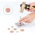 thumbnail image 6 of 24pcs Blank Stamping Tags 3 Sizes Brass Blank Pendants 18/25/30mm Metal Flat Round Tag Charms with 1mm Hole DIY Craft Making Red Copper/Antique Bronze, 6 of 6