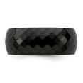 thumbnail image 4 of Black Titanium Polished Faceted Ring (9mm) - Size 8, 4 of 5