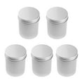 thumbnail image 2 of 5 Packs 80ml Round Aluminum Metal Tin Cans Screw Top Empty Slip Slide Containers, 2 of 8