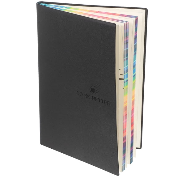 Black Colored Paper Notebook for Office Use with Cover and Thickened Pages 8.5 x 11 inches