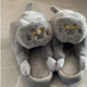 thumbnail image 1 of Zapatillas de algodón dibujos animados parejas de gatos zapatos de peluche de un tamaño XGeek ALL, 1 of 5