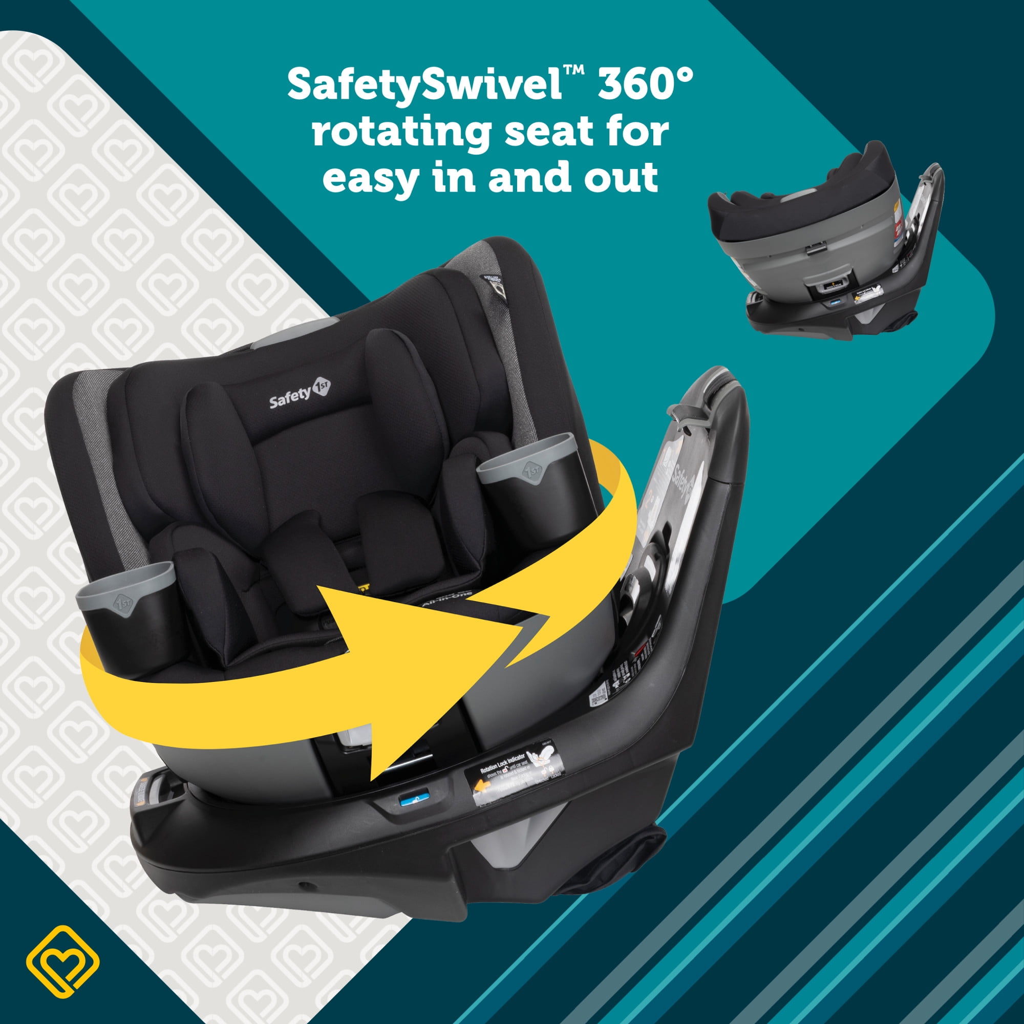 Safety 1st Turn and Go 360° Rotating All-in-One Convertible Car Seat