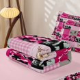 thumbnail image 5 of Homewish Pink Camo Grid Zipper Full Size Comforter Sets with Fitted Sheet and 2 Pillowcases,Rustic Mallard Duck Safari Deer Zipper Bedding Set For Girls Boys,Reversible,4-Piece, 5 of 7