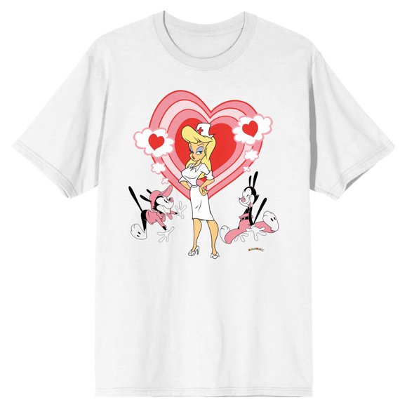 T-shirt Blanc pour Homme Animaniacs Hello Nurse - Moyen
