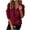 Wine, variant on ShiShine Women's Quarter Zip Sweatshirt Cable Fleece Sherpa Fall Warm Oversized Pullover with Pocket