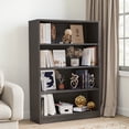 thumbnail image 4 of MAYEERTY Gray 4-Shelf Modern Wood Bookcase, 48" Tall, for Bedroom, Living Room, and Manga Library, 4 of 7