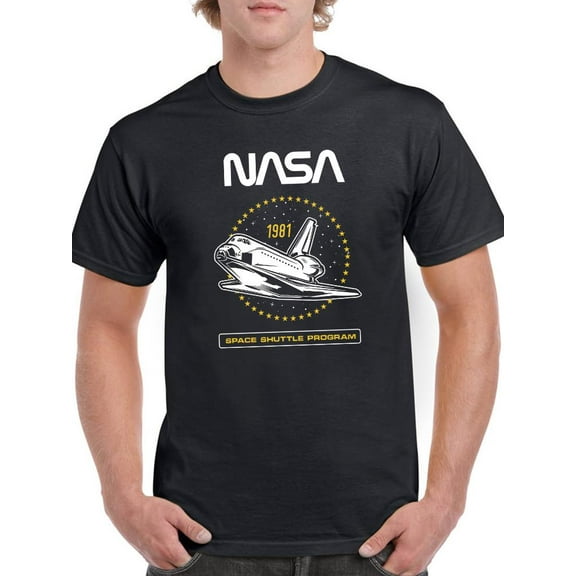 NASA Nasa Space Shuttle Program Art T-Shirt Men -NASA Designs, Male Large
