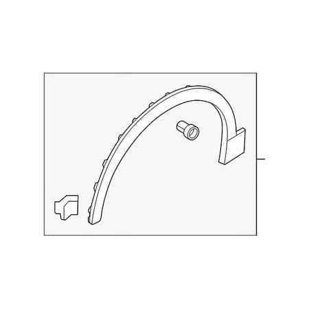 Genuine OE Audi Wheel Opening Molding - 4M8-853-718-J-GRU