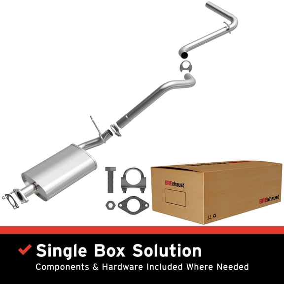 BRExhaust OE Replacement Exhaust System Kit 106-0138: Compatible with 1986-1989 Ford Bronco II 2.9L