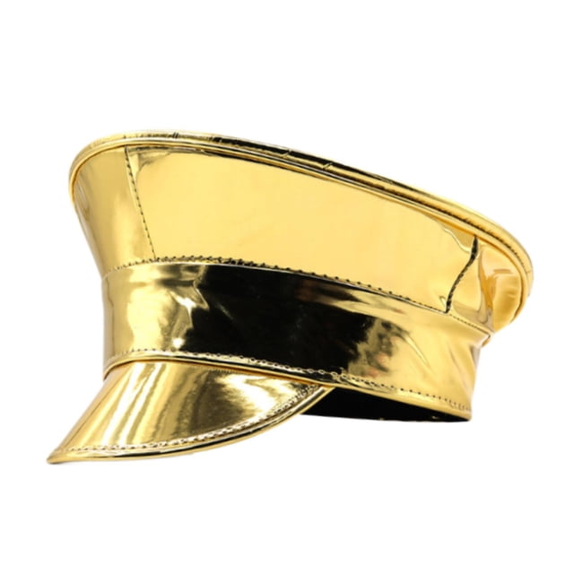 Accesorios de vestuario de sombrero de para la fiesta de baile Halloween Stage Performance Oro