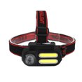 thumbnail image 2 of ABS COB XPE LED 4 modos Potente Faro ajustableABS Farloampo impermeable USB Carga recargable Faro recargable Viajar Noche Flashlight Lámpara Lámpara Iluminación con la cabeza Inevent OD002875-00B, 2 of 7