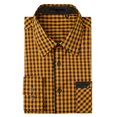 thumbnail image 5 of Mens Plaid Dress Shirt Long Sleeve Button Down Shirts Casual Wrinkle Free Shirt Big and Tall Men M, 5 of 6