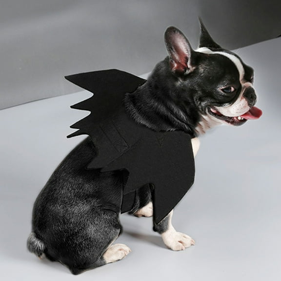 LULULION Wings for Dog Bat Dress Black 1Pack