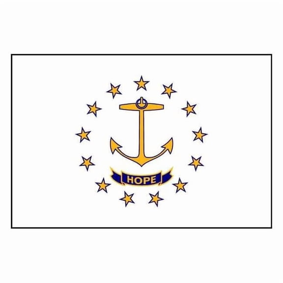 Nylglo Rhode Island State Flag,3x5 Ft 144760