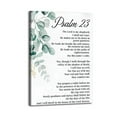 thumbnail image 2 of Bible Verse Psalm 23 Christian Gifts Poster Wrapped Wooden Frame Wall Decor,Canvas Wall Art for Living Room,Bedroom,Office,Ready to Hang, 2 of 6