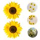 thumbnail image 5 of IDEANATEGRATE 1Jgo De Pared Con Adhesivo Floral Girasol Amarillo Para Espacios Modernos, 5 of 7