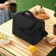 thumbnail image 1 of Bolsa de almuerzo aislada | Bolsa hielera reutilizable a prueba de fugas con correa para el hombro | Almacenamiento térmico de alimentos | Tela de poliéster | Forro de aluminio | 9,84 x 8,07 x 5,12, 1 of 7