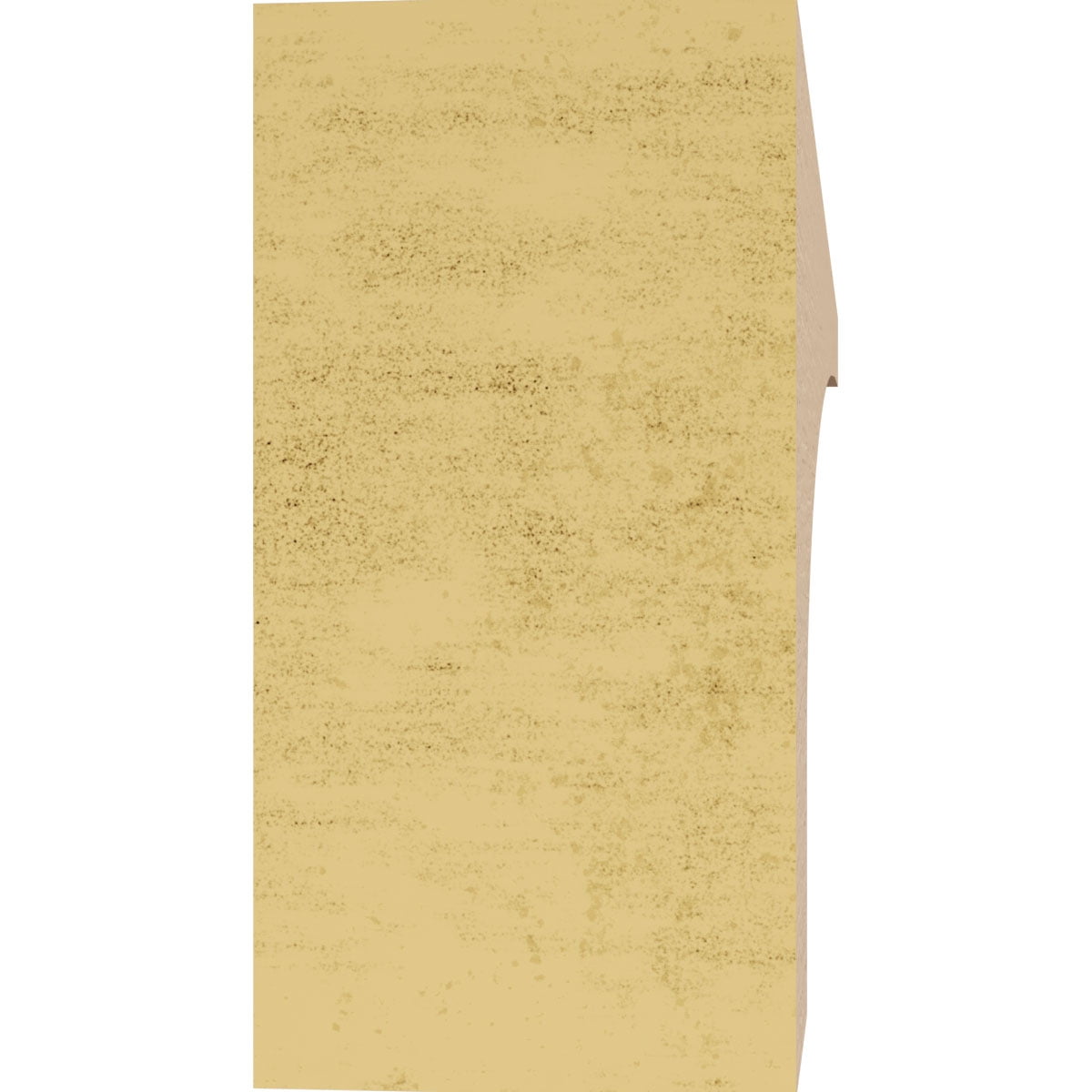 3"W x 18"D x 6"H Thin Rockford Rough Cedar Woodgrain TimberThane Corbel, Primed Tan