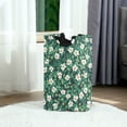 thumbnail image 6 of Yayeee Freestanding Laundry Hamper with Handle Collapsible Large Storage Basket for Clothes, Small White Flowers, 6 of 7