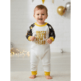 thumbnail image 6 of Gzhioc Baby New Year Romper Letter Print Long Sleeve Round Neck Full Length Bodysuit for Boys Girls, 6 of 9