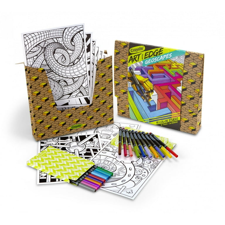 Crayola Art With Edge Vanishing Numbers Art Reveal Coloring Kit