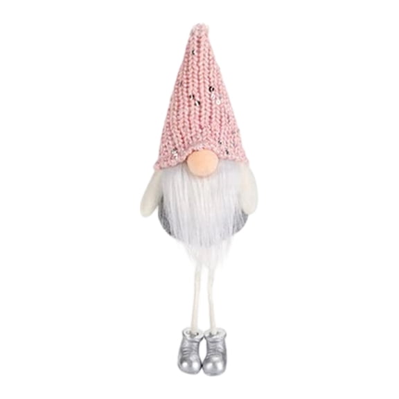 2026 Christmas Home Party Decoration Knitted Sequin Gnome Hanging Ornament Long Leg Faceless Doll Pendant Forest Dwarf Decorative Hanging Doll For Home Tree Party Decor 20x8x3cm