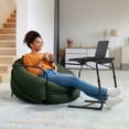 thumbnail image 6 of TV Tray Table with Cup Holders, Portable C-Shaped Side Dinner Tray Table, Adjustable 6 Heights & 3 Tilt Angle for Living Room, Bedroom, Black, 6 of 9