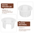 thumbnail image 3 of Minkissy 2Pack Plastic Water Pitcher Lids for Home Use White Duckbill Stripe Design, 3 of 8